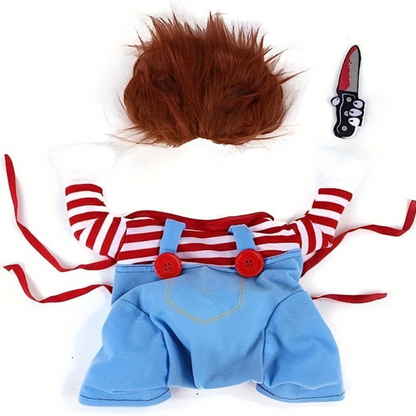 Funny Pet Halloween Costume Plush Scary Doll