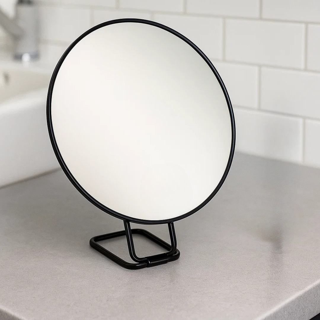 Compact LED Makeup Mirror with Adjustable Stand