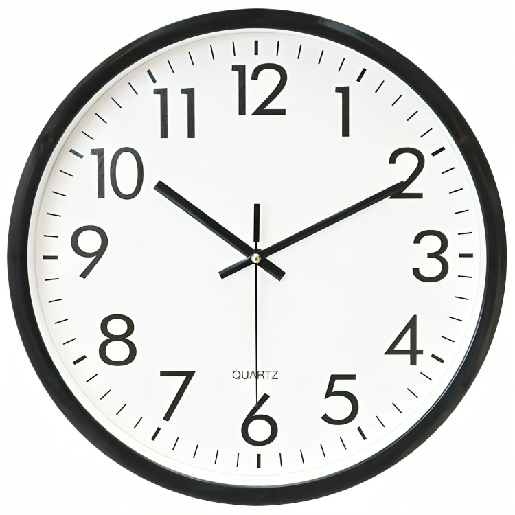 Accurate Digital Atomic Clock - Sleek Black Modern Style - Befez