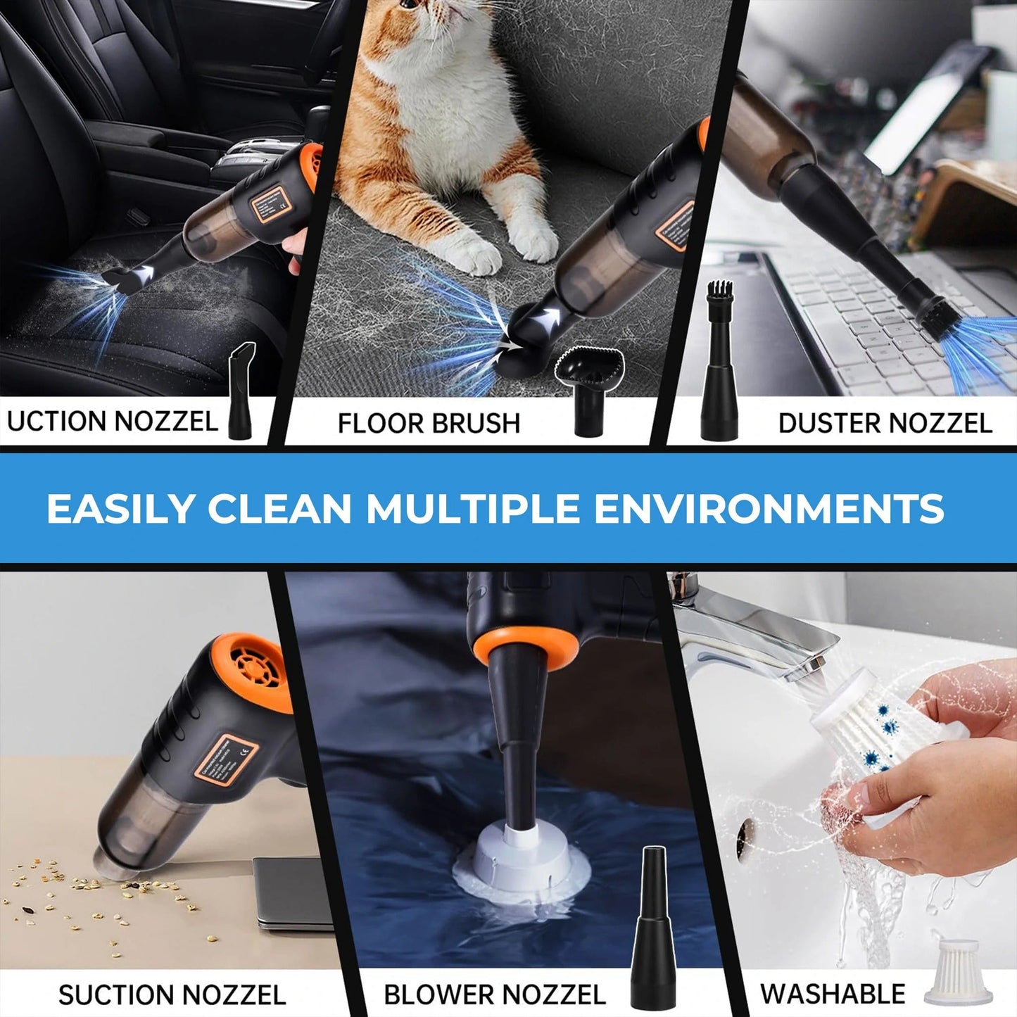 Portable Auto Vacuum Cleaner
