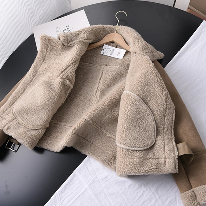Biker Style Genuine Leather Jacket
