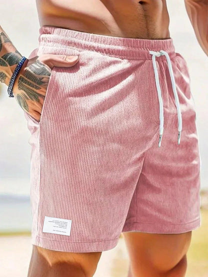 Comfortable Casual Cord Shorts
