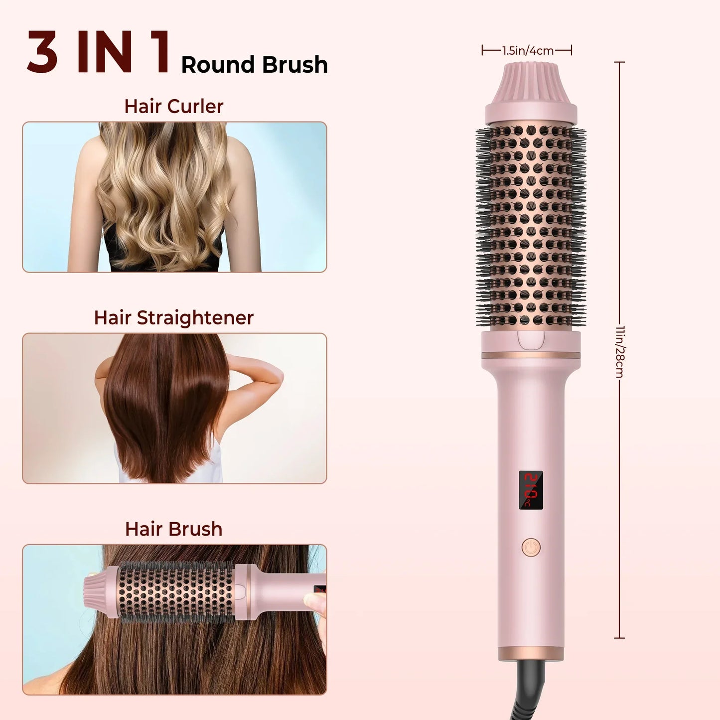 Easy Hair Curl Styling Brush