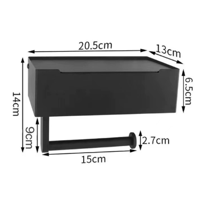Stylish Stainless Steel Toilet Paper Holder Wall Mount