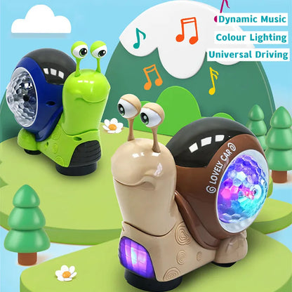 Colorful LED Musical Snail Toy
