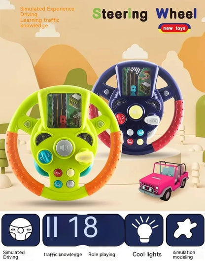 Fun Kids Steering Wheel with Interactive Screen