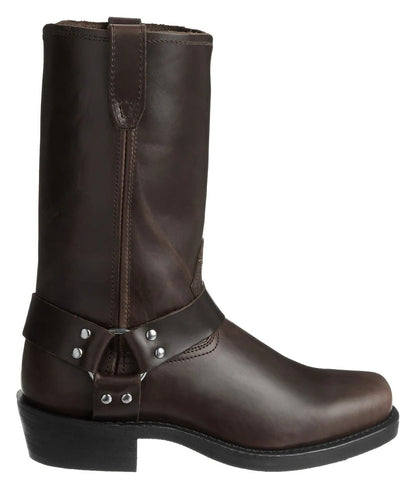Tall Black Leather Work Boot for Men