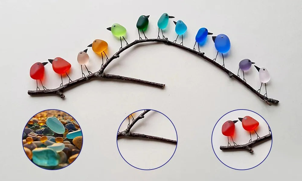 Beachy Coastal Bird Ornament Home Decor