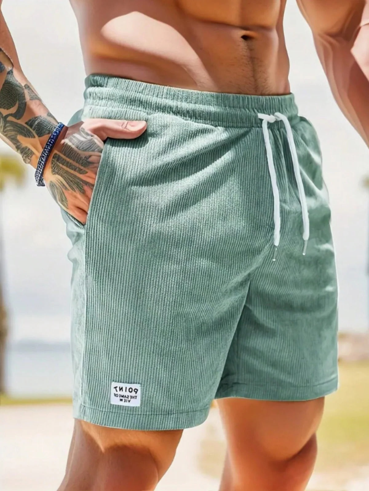 Comfortable Casual Cord Shorts