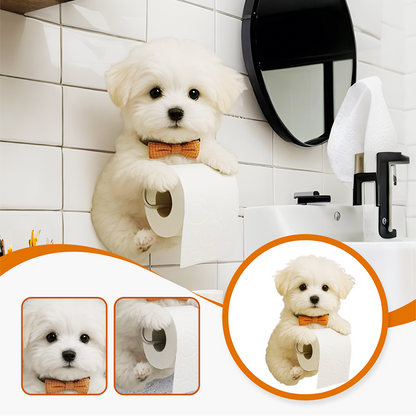 Fun Dog Bathroom Tissue Holder