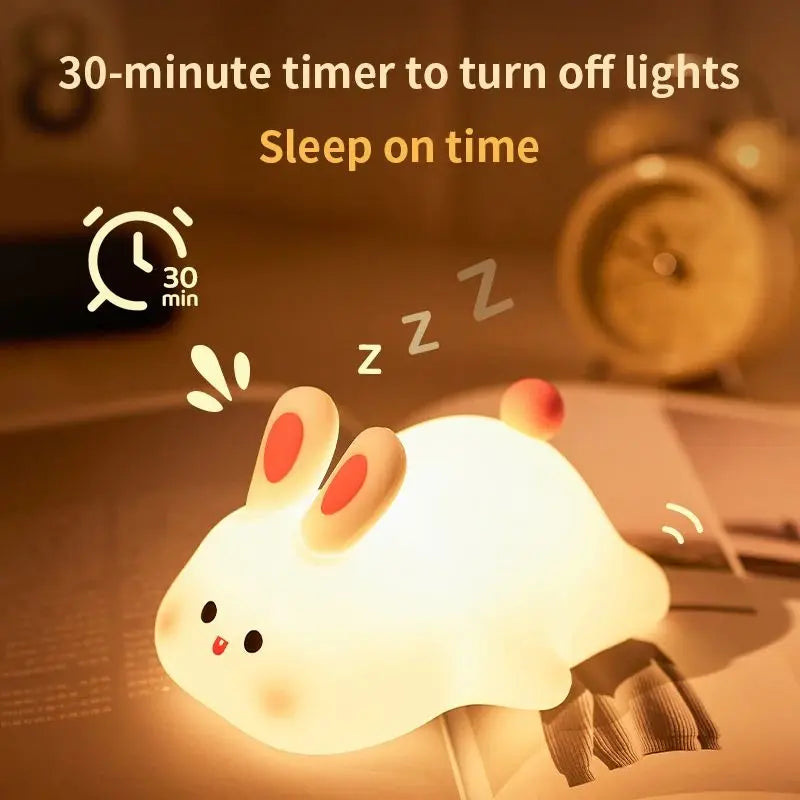 Cozy Kids Night Lamp with Timer and Cute Animal