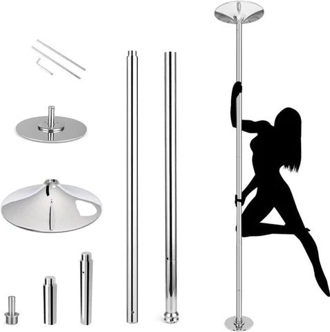 Compact Home Dance Exercise Spin Pole 1.7in