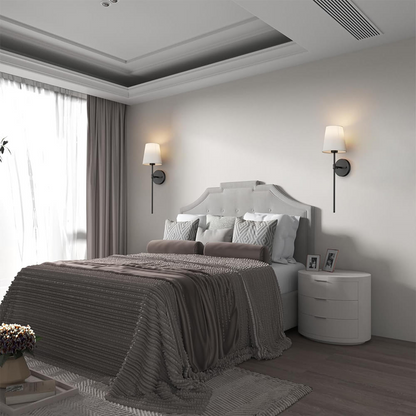 Soft Textile LED Wall Lamp Set with Free Bulbs