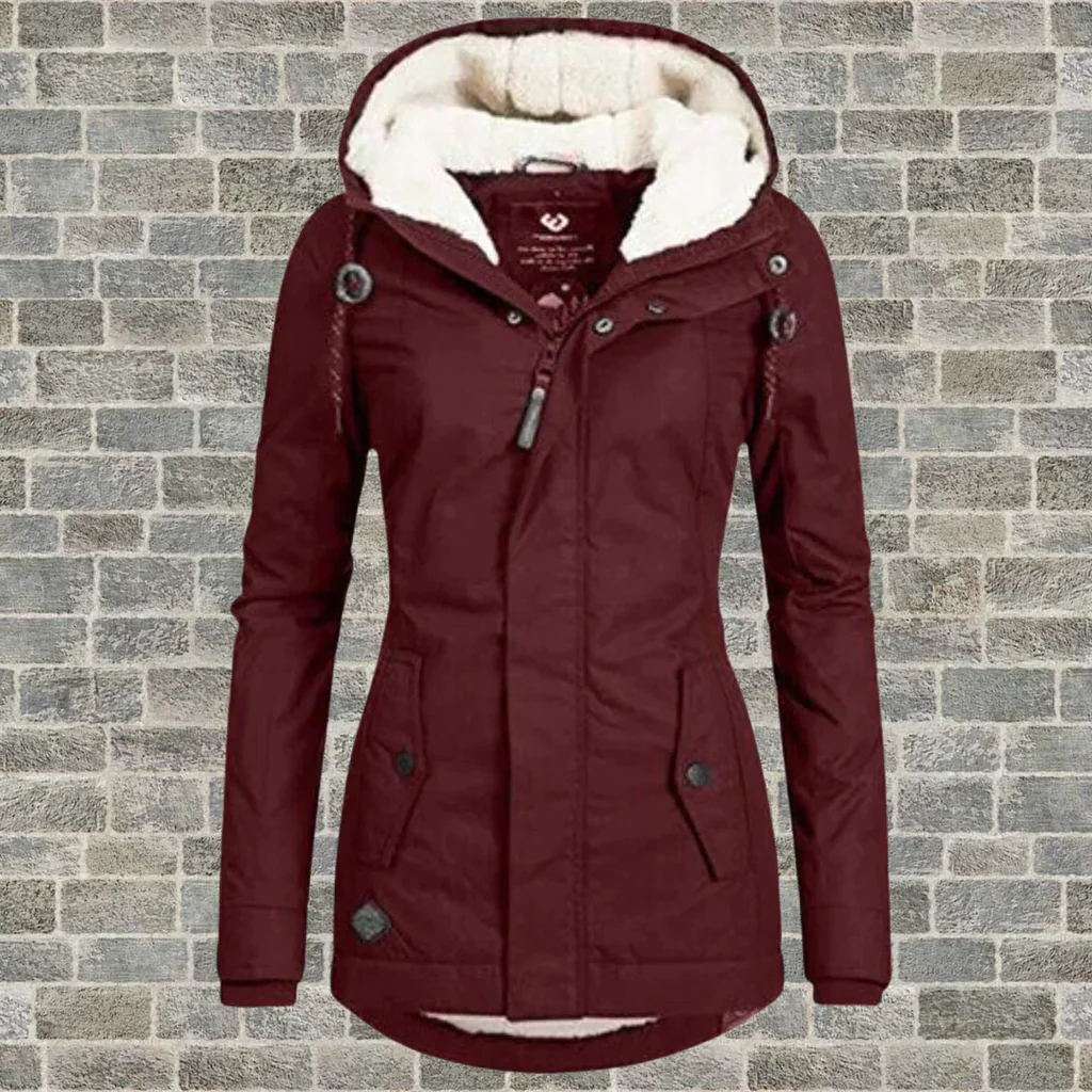 Fitted Hooded Cotton Jacket
