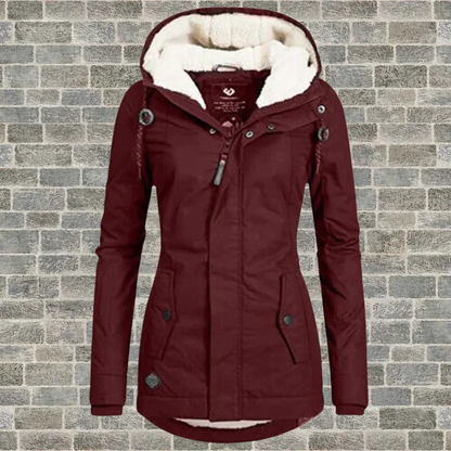 Fitted Hooded Cotton Jacket