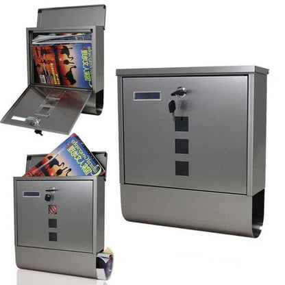 Secure Outdoor Wall Mount Metal Post Mailbox