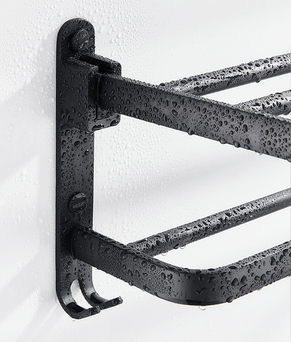 Space Saving Foldable Bathroom Towel Holder