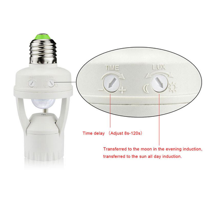 Smart 360 Degree Motion Sensor LED Light Socket