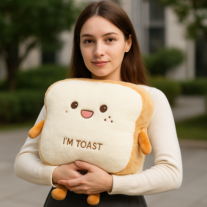 Cozy Plush Bread Shaped Hand Warmers Pillow