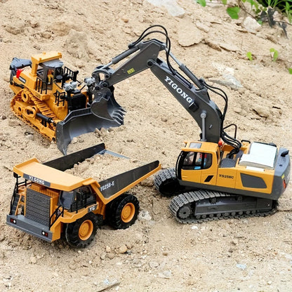 Remote Control Truck - 2 in 1 Stunt Excavator