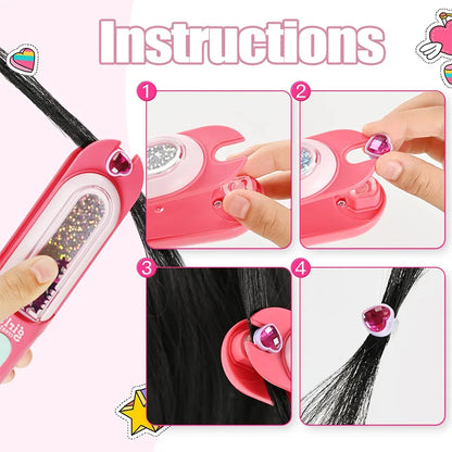Shiny Hair Clips and Pins Set