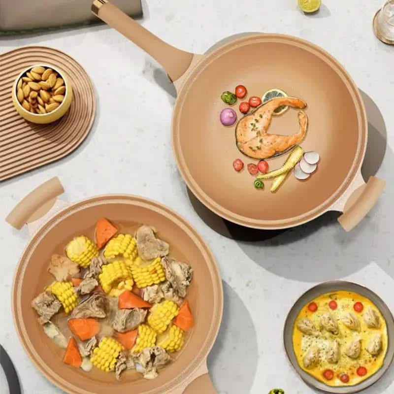 Premium Non-Stick Wok with Steamer Insert