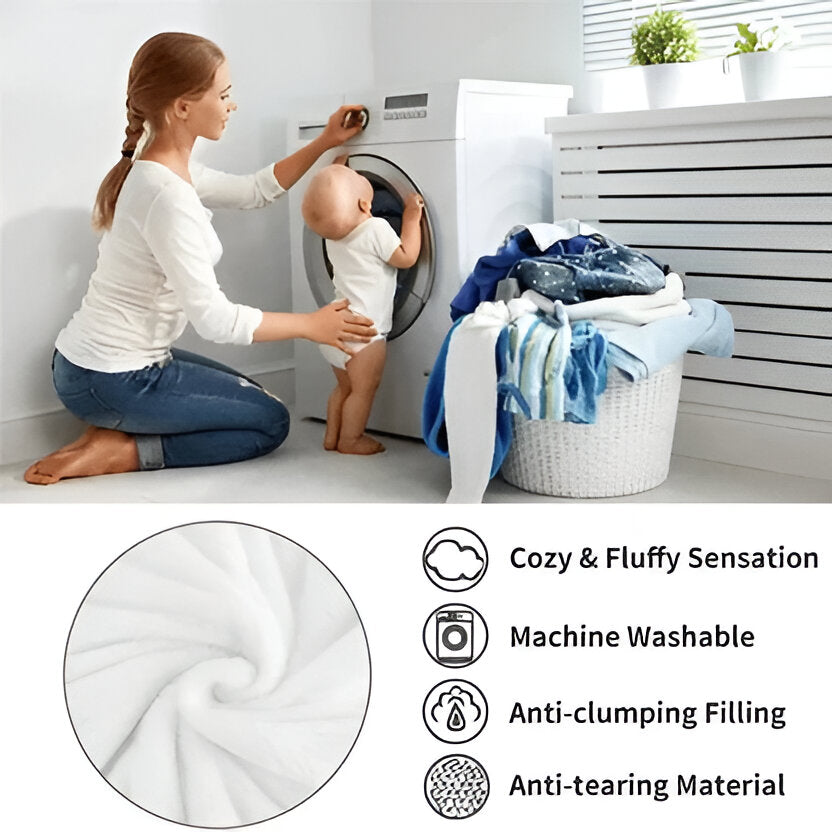 Soft Plush Throw Blanket with Classic Style