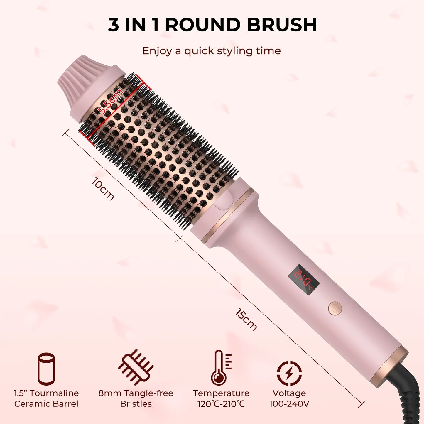 Easy Hair Curl Styling Brush