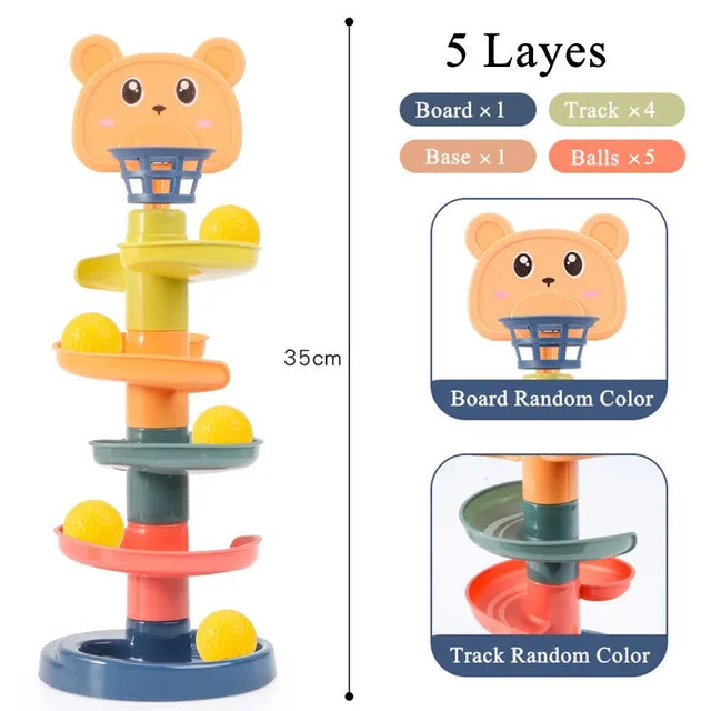 Compact Kids' Folding Slide Playset
