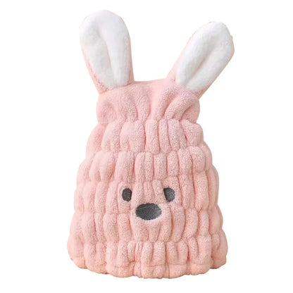 Fast Dry Soft Bunny Hair Turban