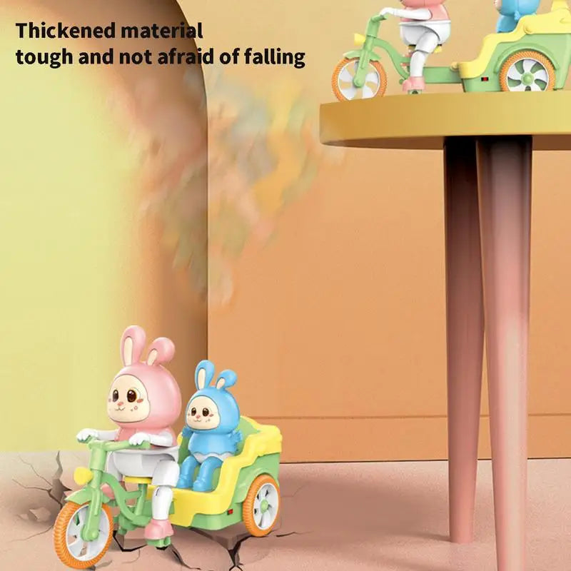 Colorful Rabbit Cycle Toy with Cart