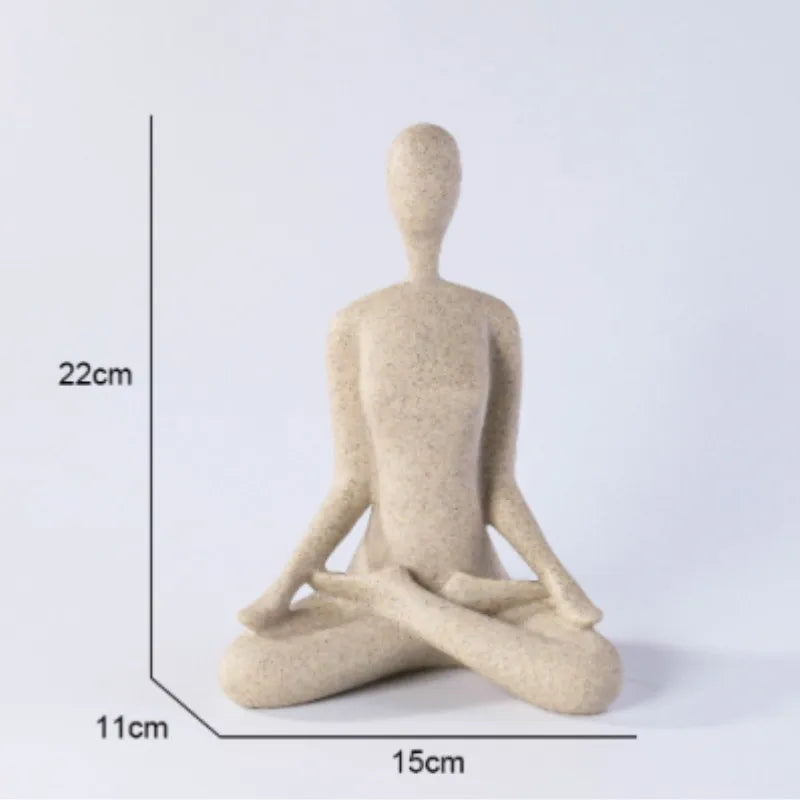 Serenity Female Yoga Figure - Elegant Home Decor Statue