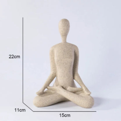 Serenity Female Yoga Figure - Elegant Home Decor Statue
