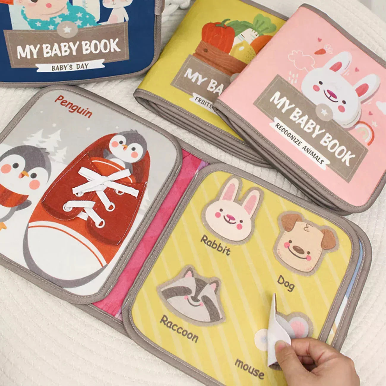 Befez | Sensory Baby Book - Interactive Touch & Feel Toy
