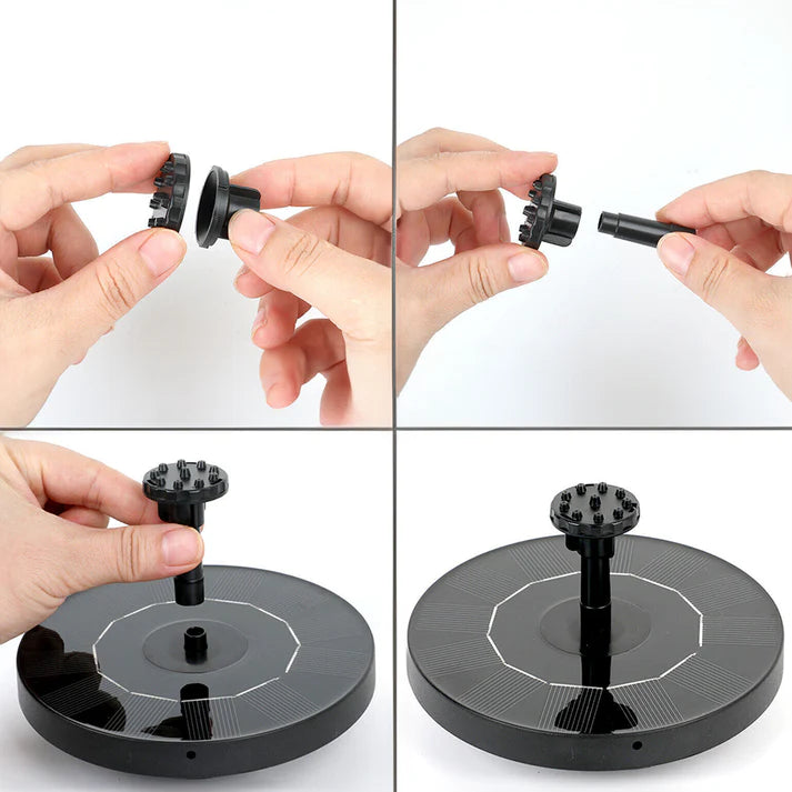 Soothing Outdoor Water Fountain with Solar Power