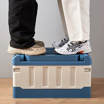 Large Folding Storage Ottoman Bench Container