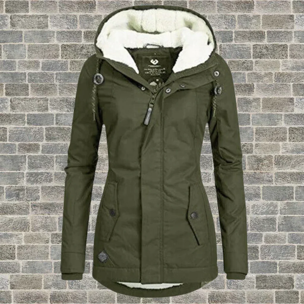 Fitted Hooded Cotton Jacket
