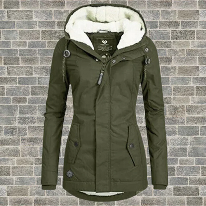 Fitted Hooded Cotton Jacket