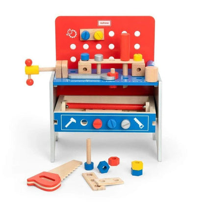 Deluxe Childrens Play Real Tool Workbench Set