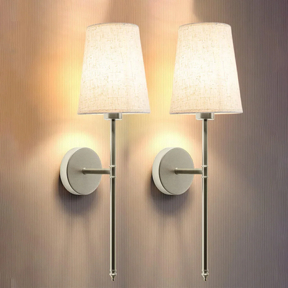 Soft Textile LED Wall Lamp Set with Free Bulbs