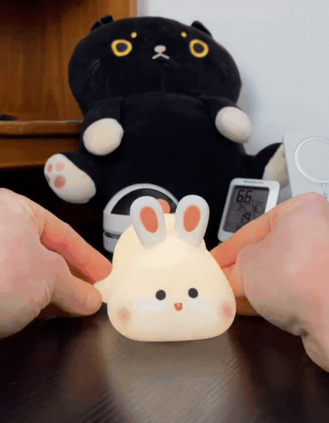 Cute Rabbit Night Light for Kids Soft Glow Lamp