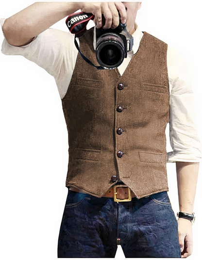 Trendy Men's Wool Vest