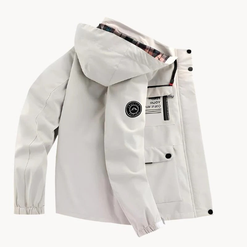 Water Resistant Mens Outdoor Windbreaker Jacket - Befez