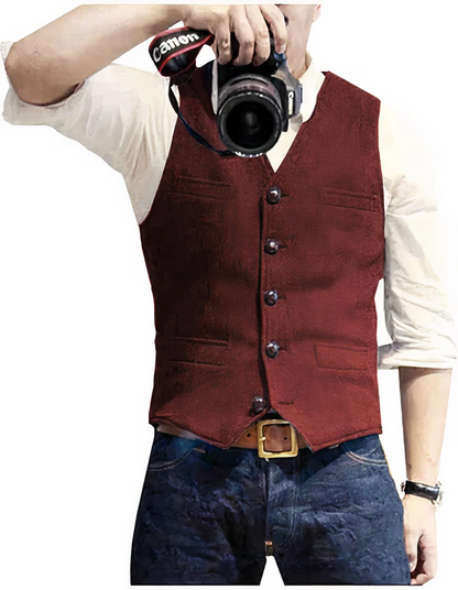 Trendy Men's Wool Vest