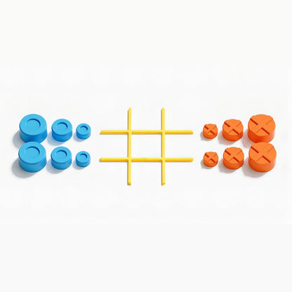 Classic Family Tic Tac Toe Board Game Set