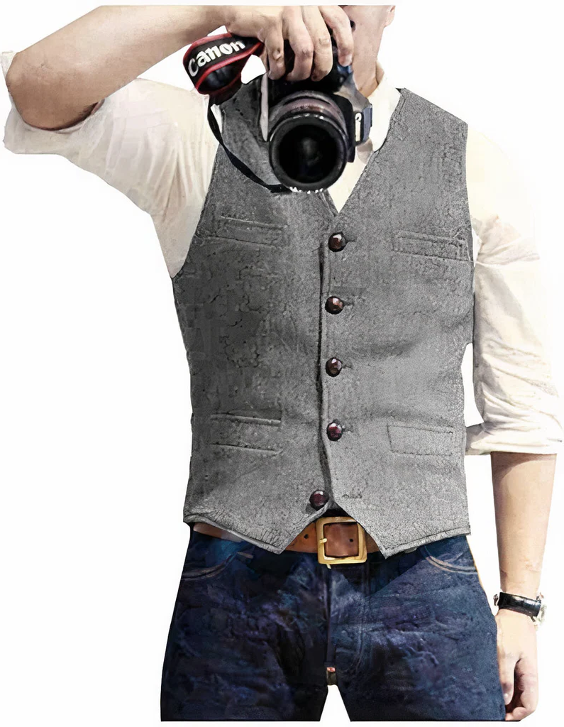 Trendy Men's Wool Vest