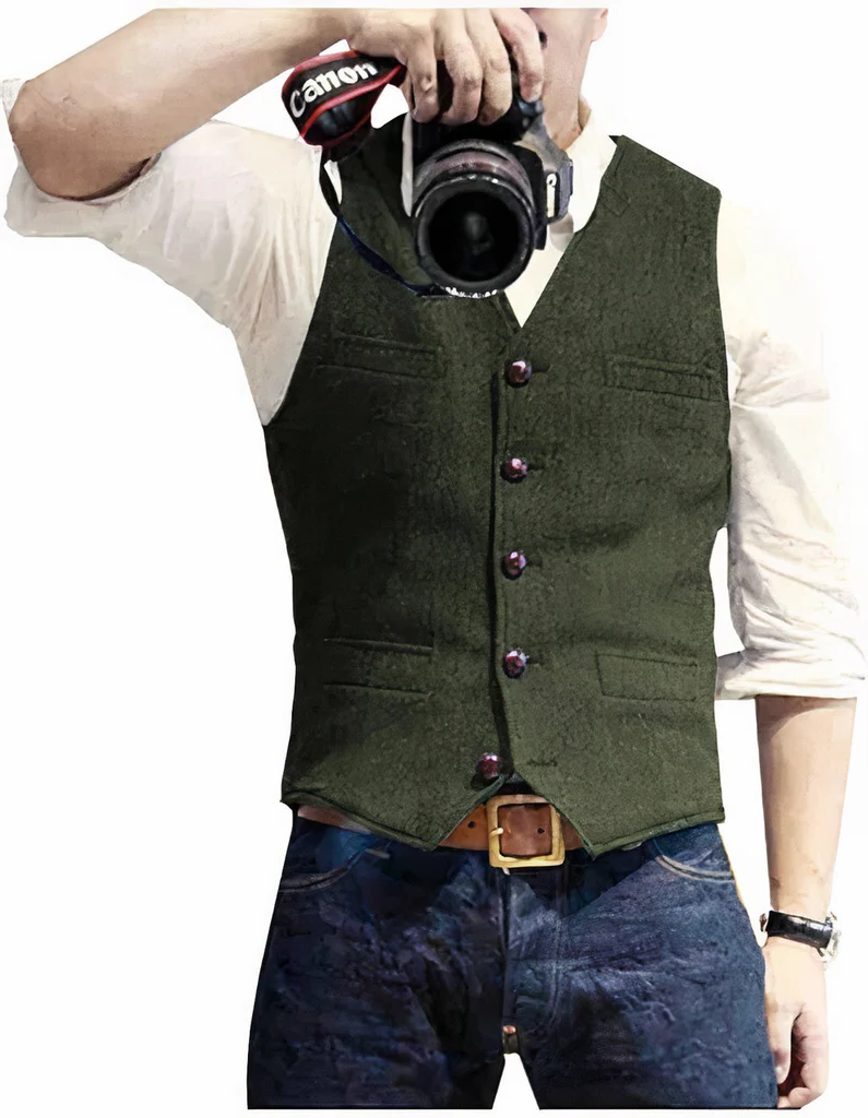 Trendy Men's Wool Vest