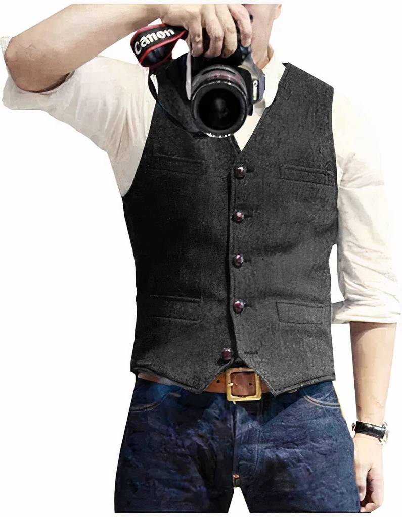 Trendy Men's Wool Vest