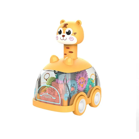 Clear Speed Toy Car with Flashing Lights and Moving Parts - Befez