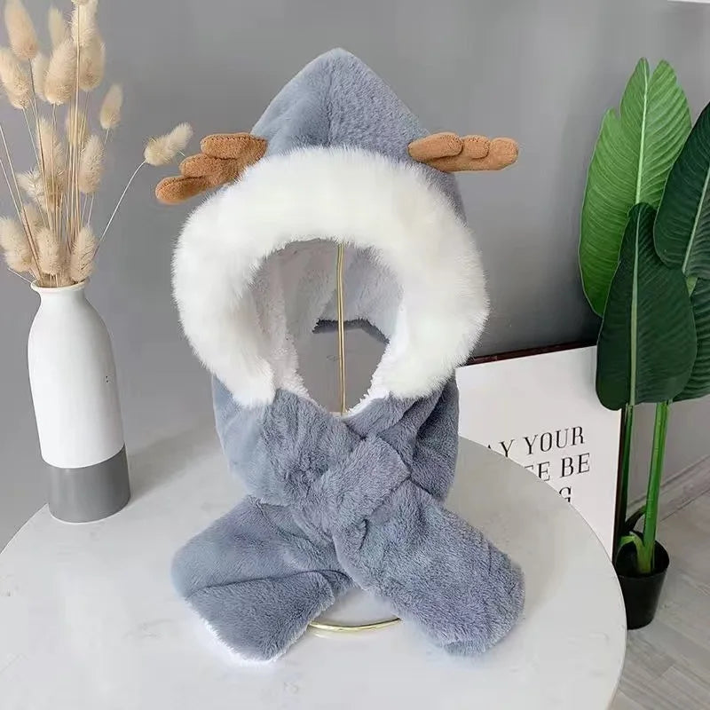 Soft Fleece Beanie Scarf Set for Winter - Befez